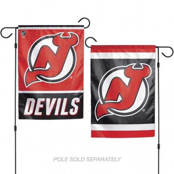 New Jersey Devils Flag 12x18 Garden Style 2 Sided Special Order (CDG)