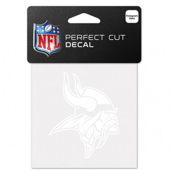 Minnesota Vikings Decal 4x4 Perfect Cut White