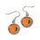 Miami Hurricanes Earrings Round Style (CDG)