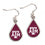 Texas A&M Aggies Earrings Tear Drop Style (CDG)