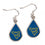 West Virginia Mountaineers Earrings Tear Drop Style (CDG)