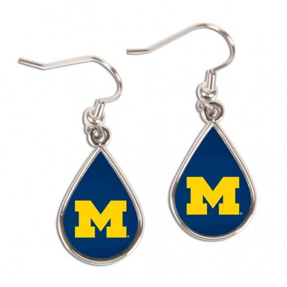 Michigan Wolverines Earrings Tear Drop Style (CDG)