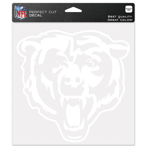 Chicago Bears Decal 8x8 Die Cut White