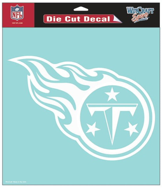 Tennessee Titans Decal 8x8 Perfect Cut White - Special Order