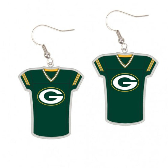 Green Bay Packers Earrings Jersey Style (CDG)