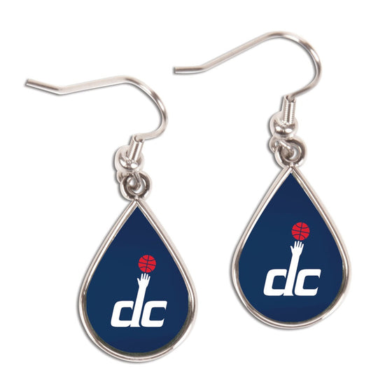 Washington Wizards Earrings Tear Drop Style - Special Order