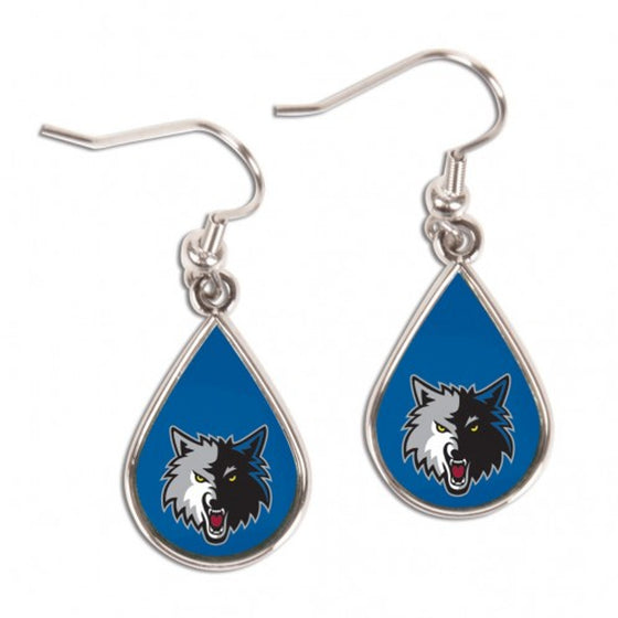 Minnesota Timberwolves Earrings Tear Drop Style (CDG)