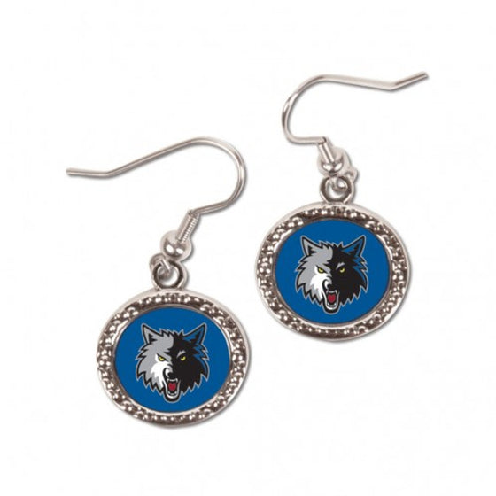 Minnesota Timberwolves Earrings Round Style (CDG)