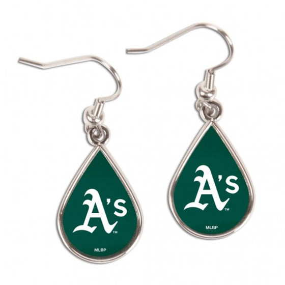 Oakland Athletics Earrings Tear Drop Style (CDG)