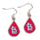 St. Louis Cardinals Earrings Tear Drop Style (CDG)