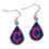 Cleveland Indians Earrings Tear Drop Style C Design (CDG)