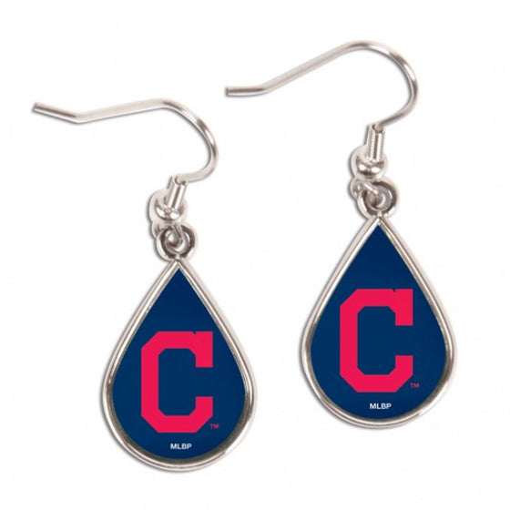 Cleveland Indians Earrings Tear Drop Style C Design (CDG)