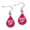 Washington Nationals Earrings Tear Drop Style (CDG)