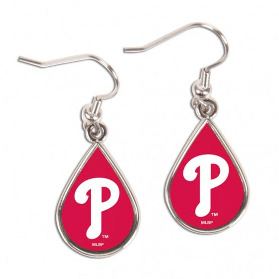 Philadelphia Phillies Earrings Tear Drop Style (CDG)