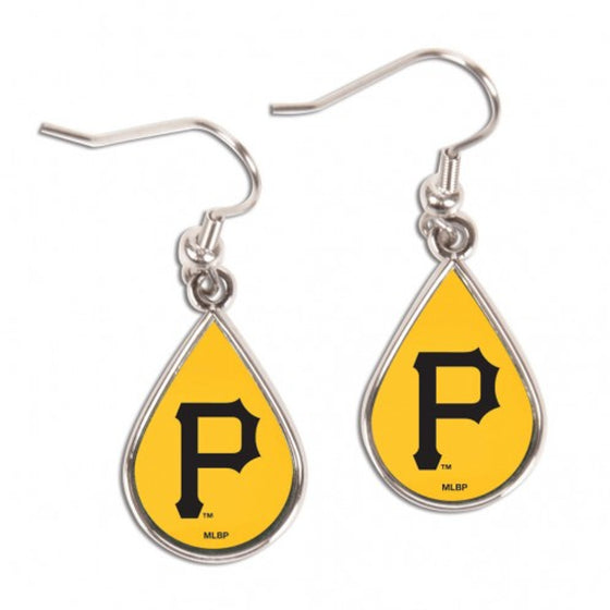 Pittsburgh Pirates Earrings Tear Drop Style (CDG)