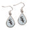 Chicago White Sox Earrings Tear Drop Style (CDG)