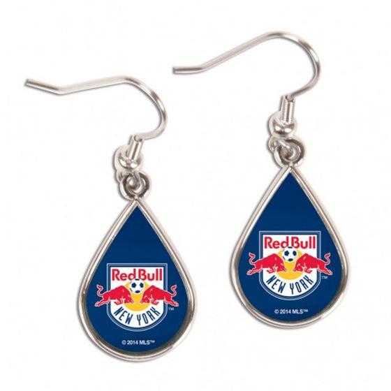 New York Red Bulls Earrings Tear Drop Style (CDG)