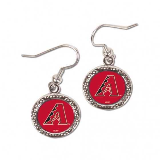 Arizona Diamondbacks Earrings Round Design - Special Order