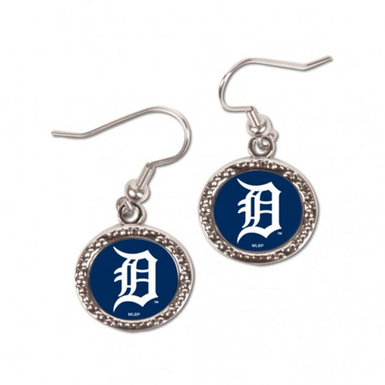 Detroit Tigers Earrings Round Design (CDG)