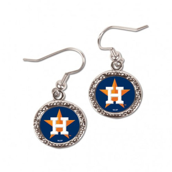 Houston Astros Earrings Round Design (CDG)