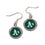 Oakland Athletics Earrings Round Design (CDG)