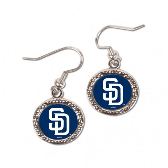 San Diego Padres Earrings Round Design (CDG)