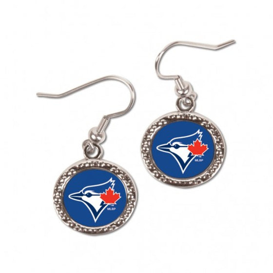 Toronto Blue Jays Earrings Round Design (CDG)