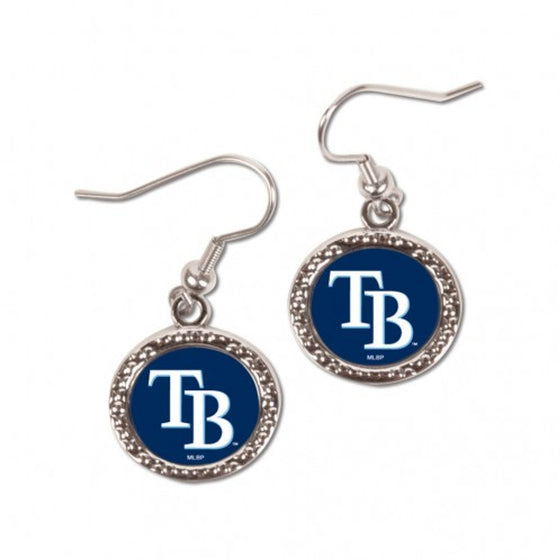 Tampa Bay Rays Earrings Round Design (CDG)