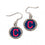 Cleveland Indians Earrings Round Design (CDG)