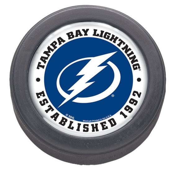 Tampa Bay Lightning Hockey Puck Packaged Est 1992 Design