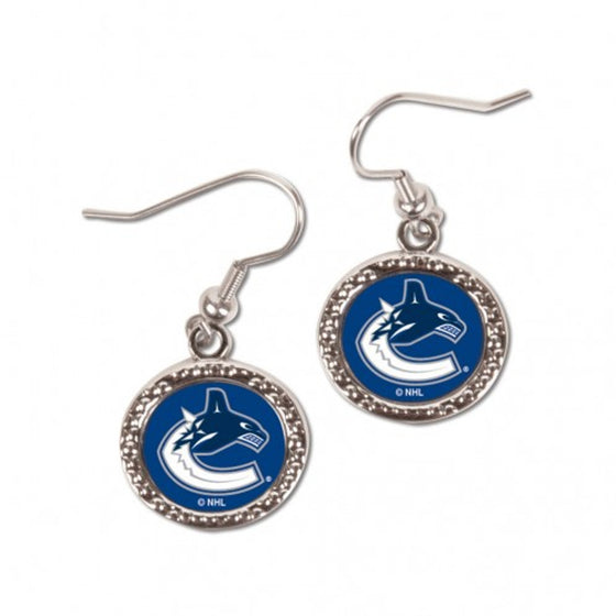 Vancouver Canucks Earrings Round Style (CDG)