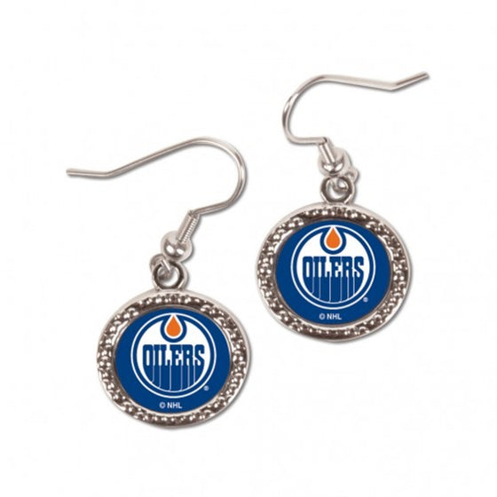 Edmonton Oilers Earrings Round Style (CDG)