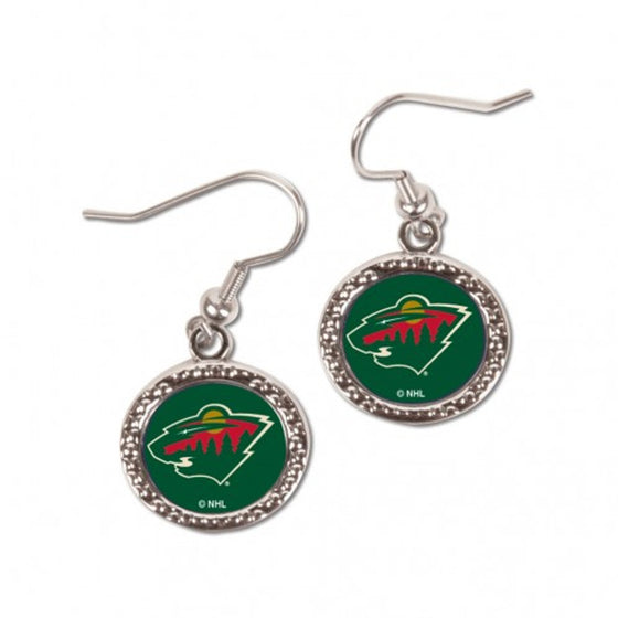 Minnesota Wild Earrings Round Style (CDG)