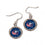 Columbus Blue Jackets Earrings Round Style (CDG)