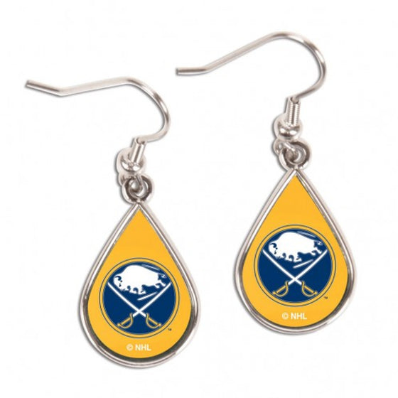 Buffalo Sabres Earrings Tear Drop Style - Special Order