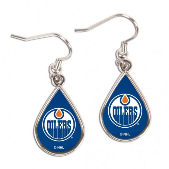 Edmonton Oilers Earrings Tear Drop Style (CDG)