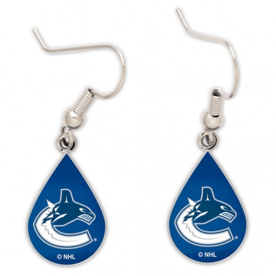 Vancouver Canucks Earrings Tear Drop Style (CDG)