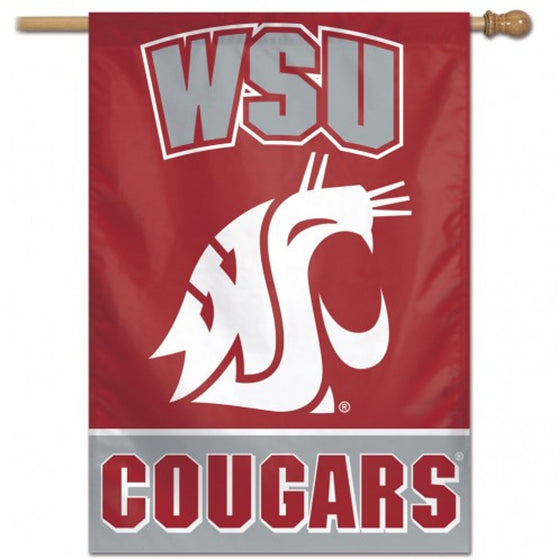 Washington State Cougars Banner 28x40 Vertical - Special Order