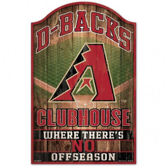 Arizona Diamondbacks Sign 11x17 Wood Fan Cave Design - Special Order