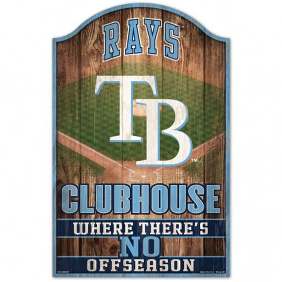 Tampa Bay Rays Sign 11x17 Wood Fan Cave Design - Special Order