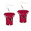 Arizona Cardinals Earrings Jersey Style (CDG)