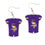 Minnesota Vikings Earrings Jersey Style (CDG)