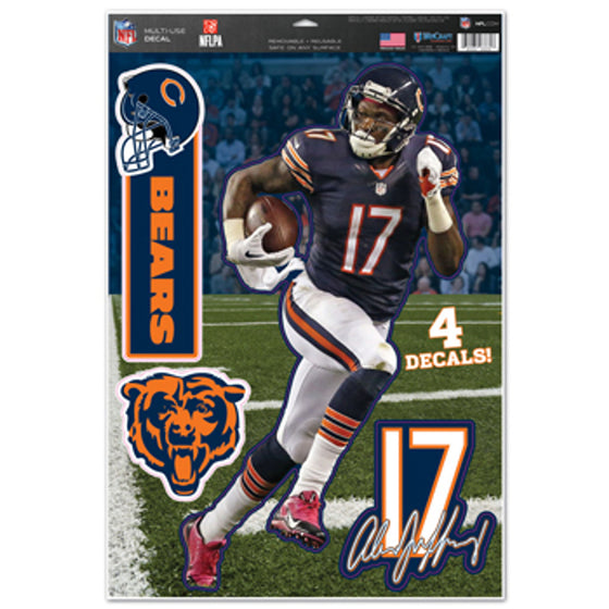 Chicago Bears Decal 11x17 Multi Use Alshon Jeffrey CO