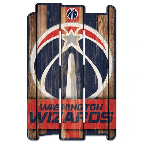 Washington Wizards Sign 11x17 Wood Fence Style - Special Order