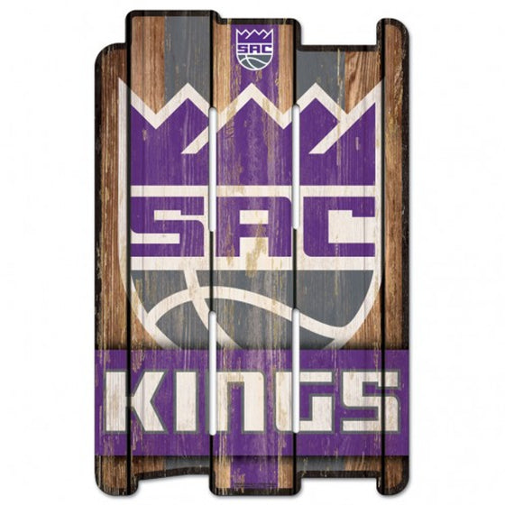 Sacramento Kings Sign 11x17 Wood Fence Style - Special Order