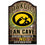 Iowa Hawkeyes Wood Sign - Fan Cave (CDG)