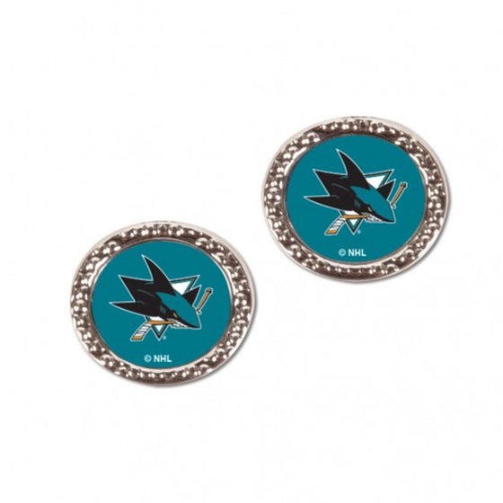 San Jose Sharks Earrings Post Style (CDG)