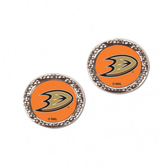 Anaheim Ducks Earrings Post Style - Special Order