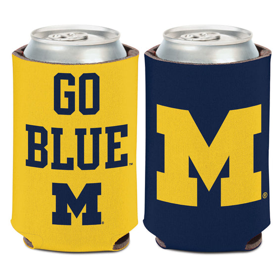 Michigan Wolverines Can Cooler Slogan Design Special Order