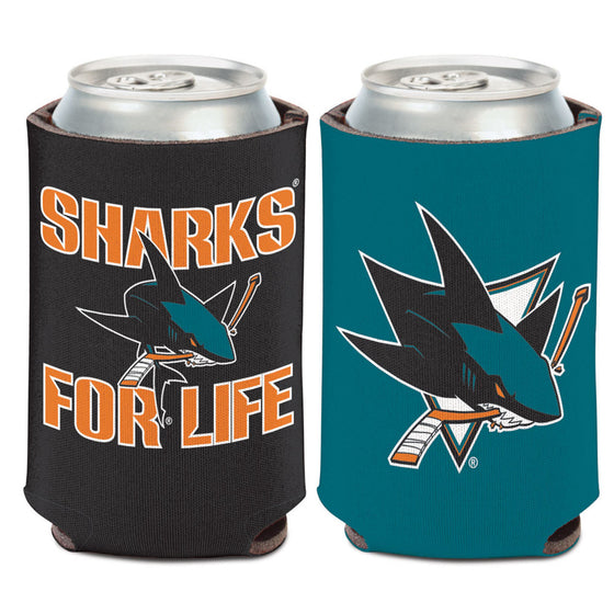 San Jose Sharks Can Cooler Slogan Design Special Order